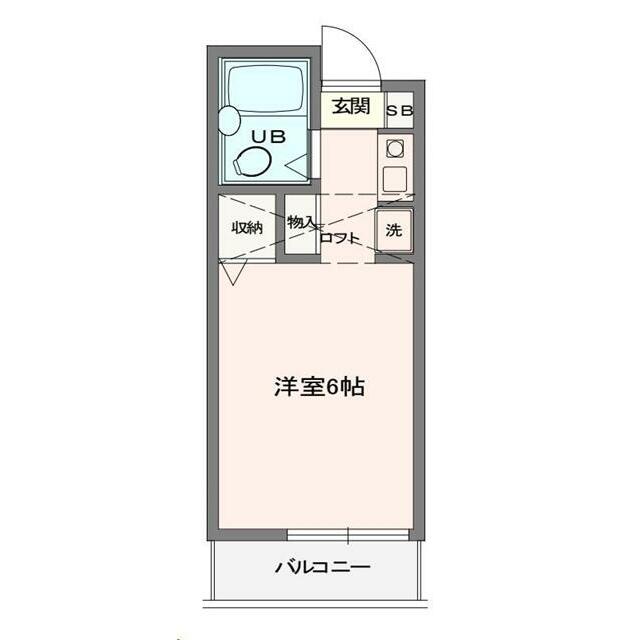 アメニティ片野 207号室 間取り