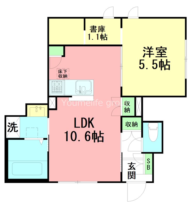 (仮)長後メゾン 102号室 間取り
