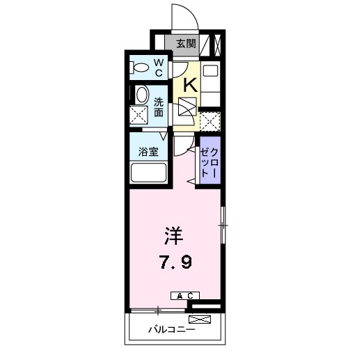 プレミール伊勢原 101号室 間取り