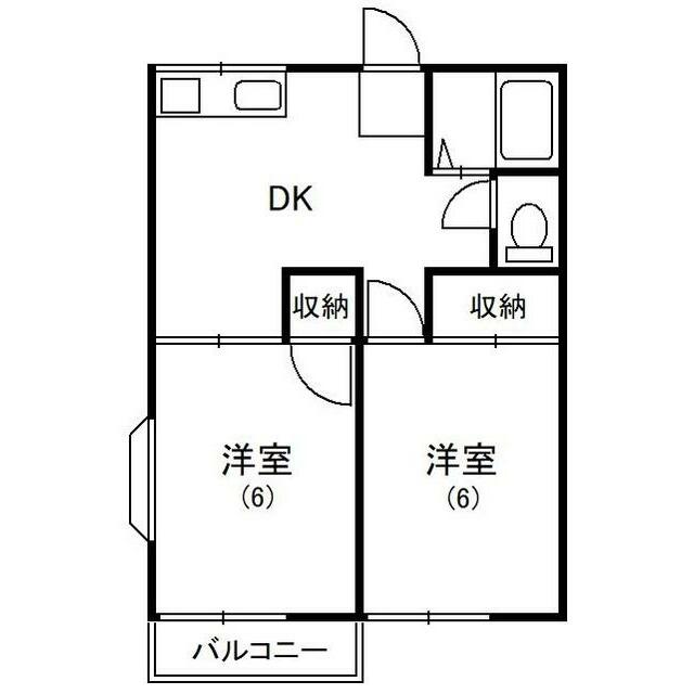 フタミハイツＣ 203号室 間取り