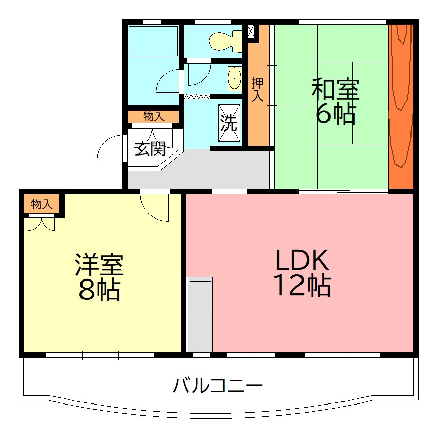 椿ハイツ 304号室 間取り