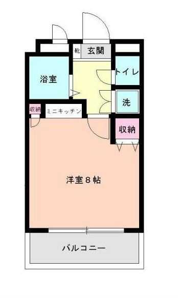 ル・シェルキタカド 205号室 間取り