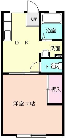 メゾンアイリス 103号室 間取り