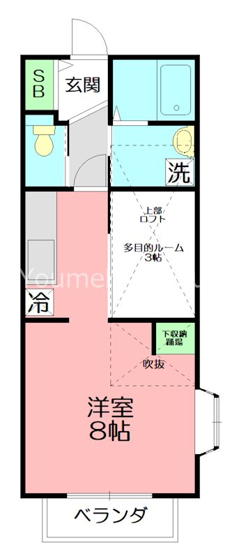 AMハイツ 205号室 間取り