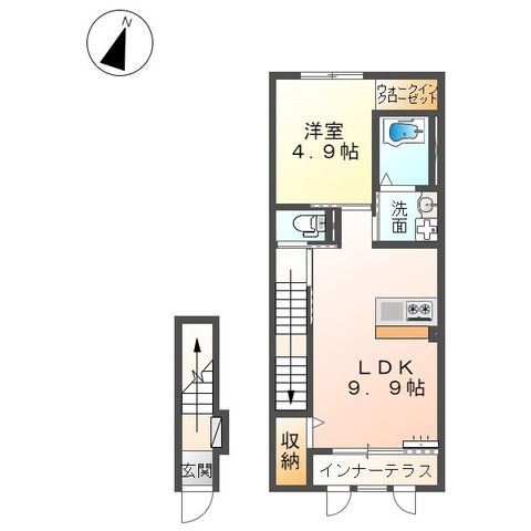 ＲＵＢＥＬＵＳＯ（ルベルソ） 202号室 間取り