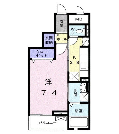 ベラ　マティ－ナ 302号室 間取り