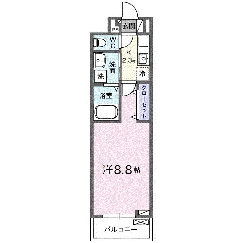 ベルクワルツ大船 304号室 間取り