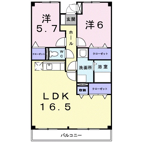 パークスクウェア湘南 302号室 間取り