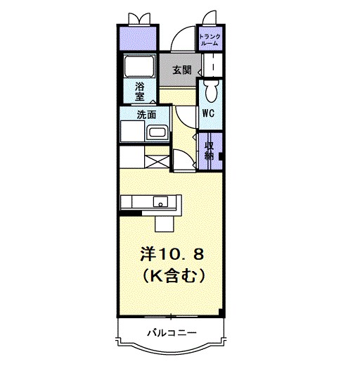 ウエスト　メゾン 104号室 間取り