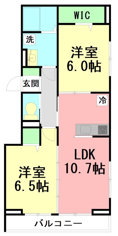 Ｆｏｒｅｓｔ・Ｋ 302号室 間取り