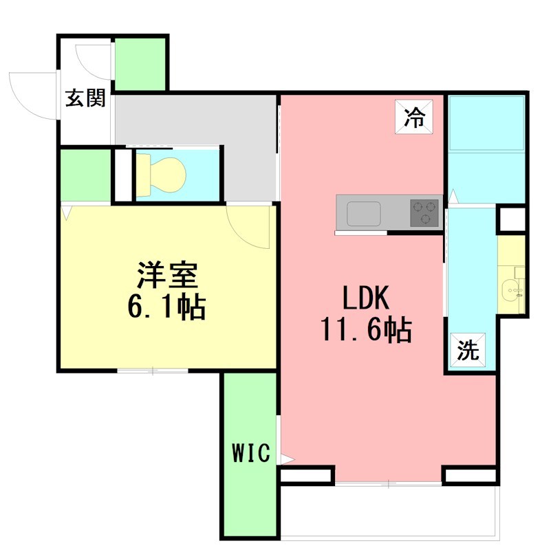 Ｆｏｒｅｓｔ・Ｋ 103号室 間取り