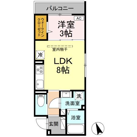 D'Bless湘南藤沢 202号室 間取り