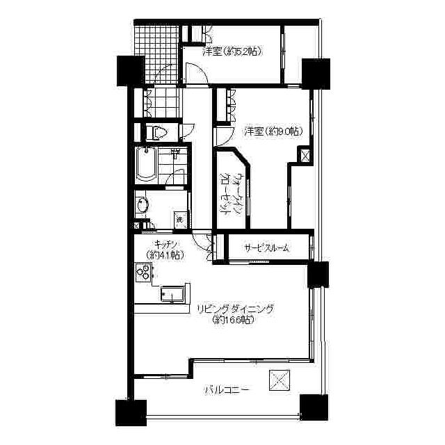 サーパスシティ小田原 509号室 間取り