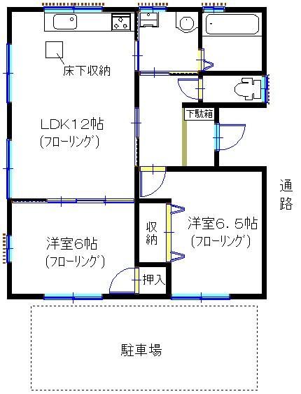 松本善行２丁目貸家 間取り