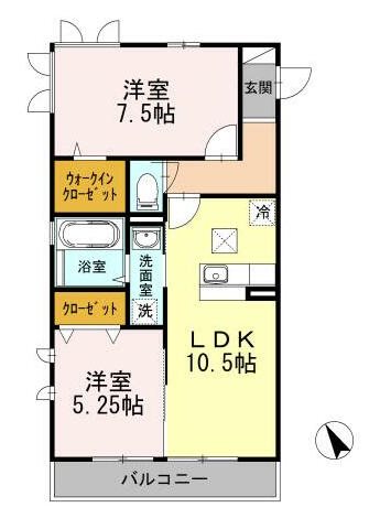 パークサイドレジデンス湘南 303号室 間取り