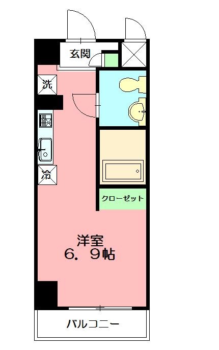 カレッジテラス東海大学前A棟（食事付） 325号室 間取り