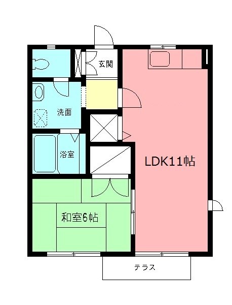 アルス鵠沼 101号室 間取り