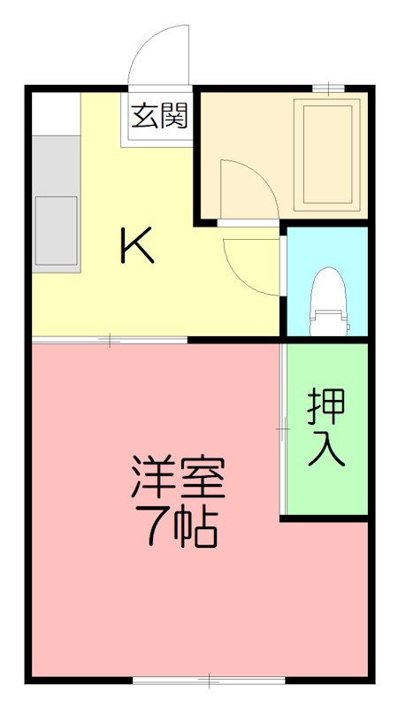 小宮ハイツ 208号室 間取り