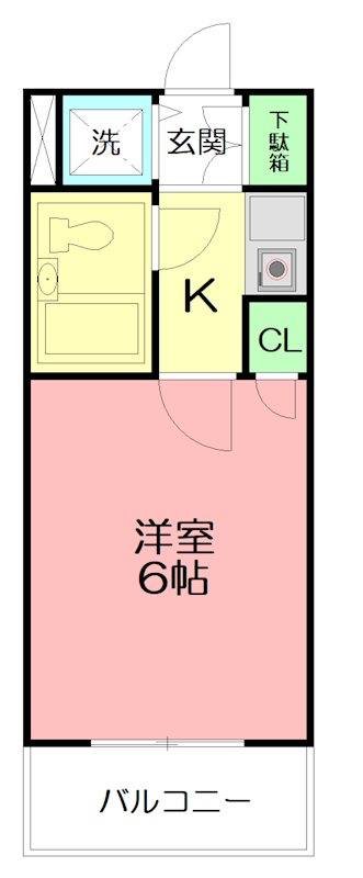 ワコーレ相武台前 105号室 間取り