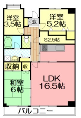 フルセイル権太坂 206号室 間取り