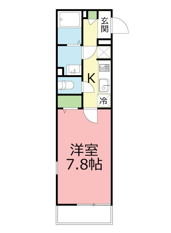 リブリ・ルピア湘南Ⅱ 207号室 間取り