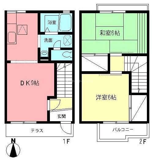 サンメゾネットA 105号室 間取り