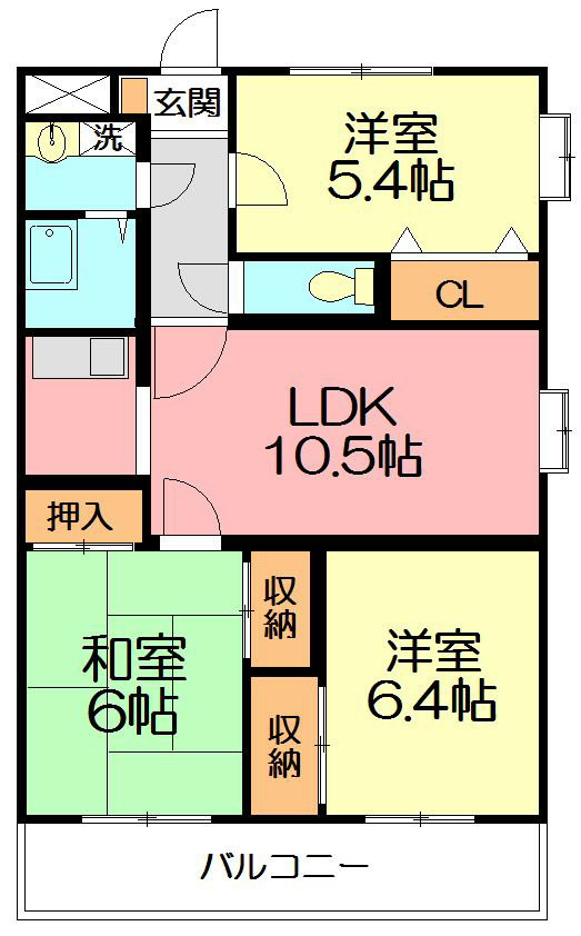 コート　菫野 203号室 間取り