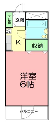 プラーズ徳延 503号室 間取り