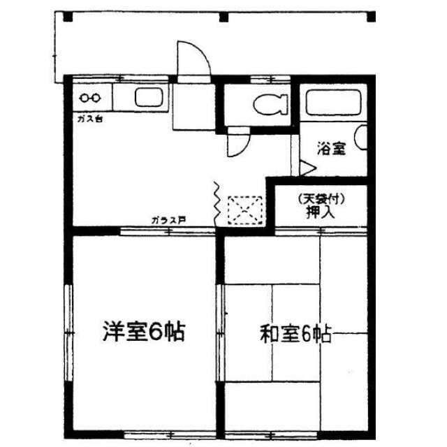 ハイツ野村 102号室 間取り