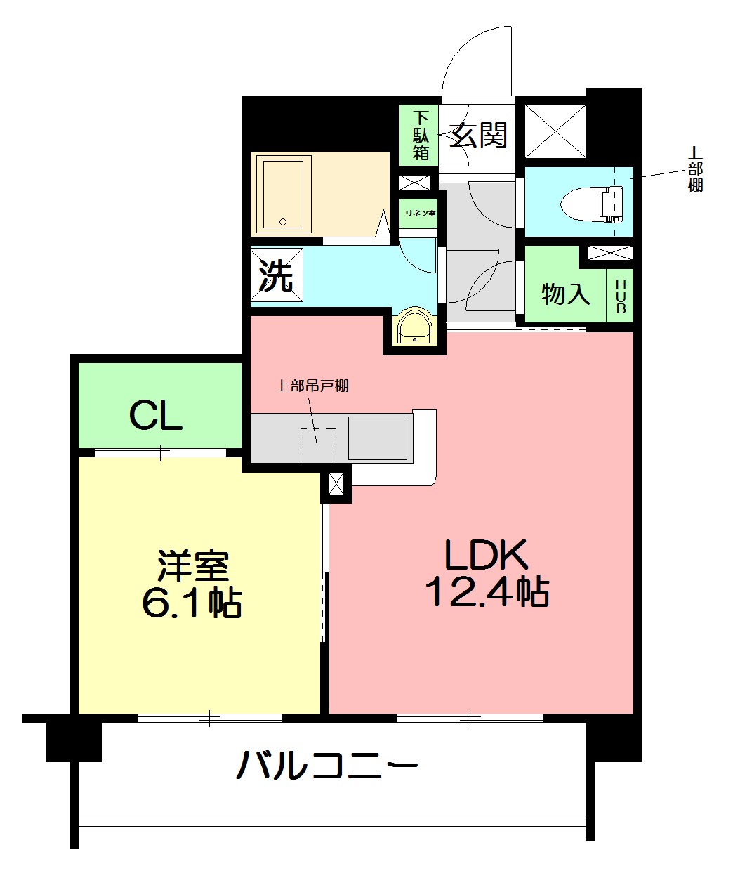 パノラマ南鴨宮 204号室 間取り
