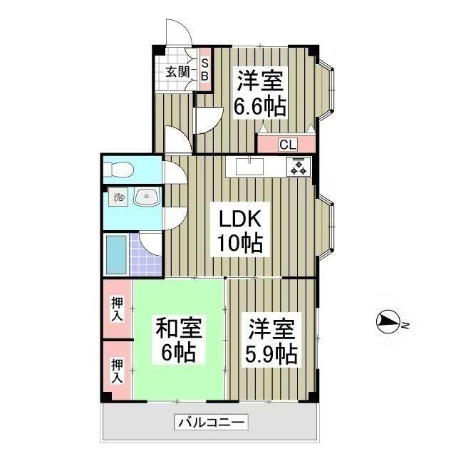 マリエンベルグ 301号室 間取り