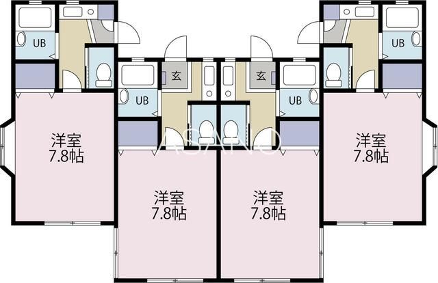 ピュアコートＳＡＮＡＤＡ 105号室 間取り