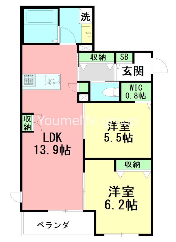 （仮称）鴨宮メゾン 203号室 間取り