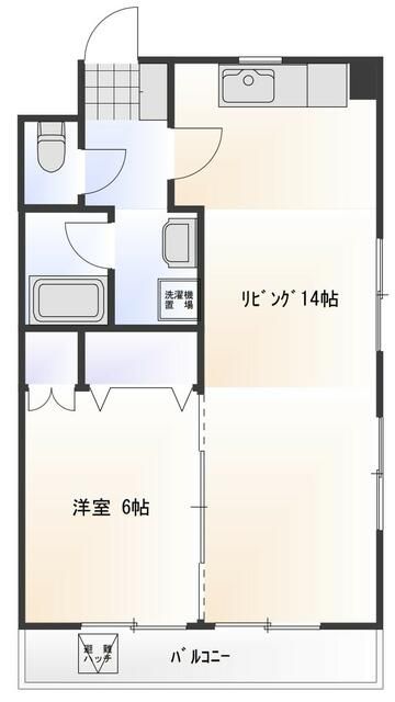 ロイヤルヨコヤマ 302号室 間取り
