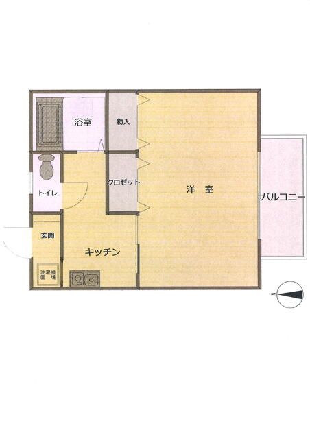フジハイツ 1F号室 間取り