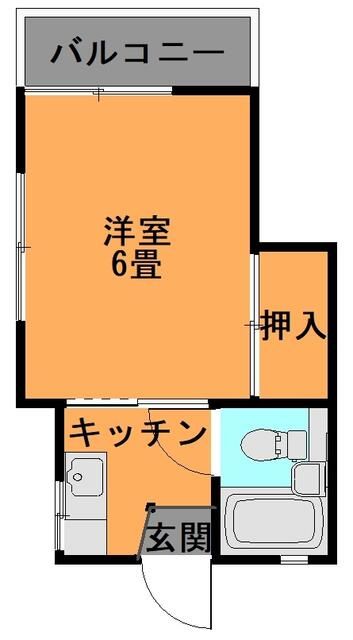 マルメゾン 1F号室 間取り