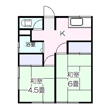 永井アパート 102号室 間取り