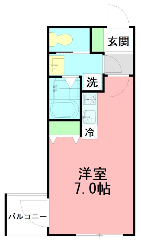 Fiore Casa・Fujisawa(フィオーレカーサ・フジサワ) 305号室 間取り