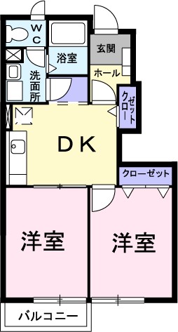エヴァーグリーンＡｏｋｉ 102号室 間取り