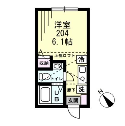 Refine戸塚町 204号室 間取り