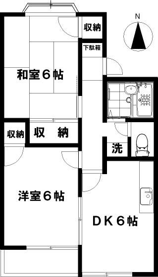 ラベンダー湘南Ⅰ 203号室 間取り
