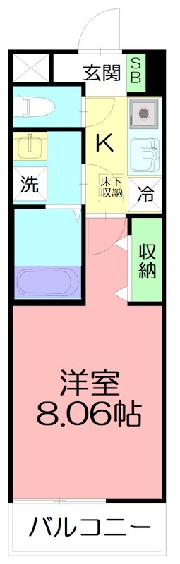 セレーノ 207号室 間取り