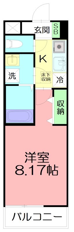 セレーノ 208号室 間取り