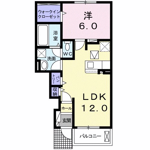コルディアル 103号室 間取り