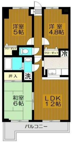 ヴィーエクレール 206号室 間取り