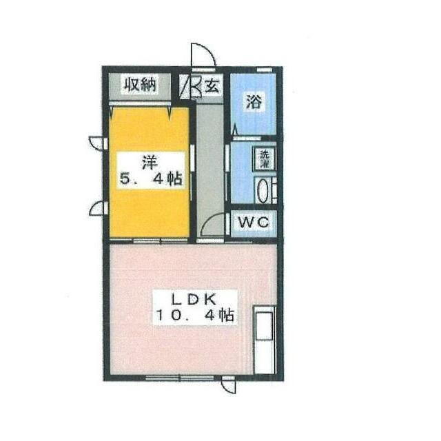 カーサ・ブルーナ 202号室 間取り