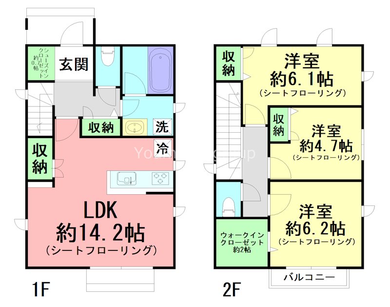 （仮称）茅ヶ崎市ひばりが丘計画 間取り