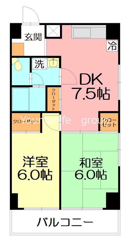 第一髙橋マンション 401号室 間取り