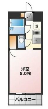 タートルストーンビル 301号室 間取り