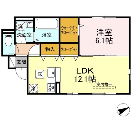サーフサイドⅢ 101号室 間取り
